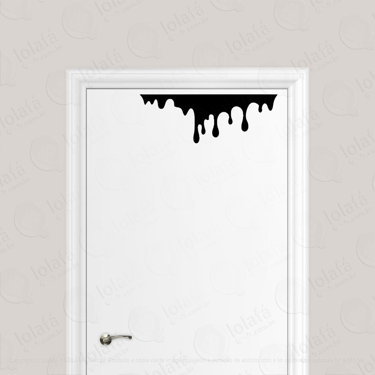 adesivo para porta halloween sangue líquido escorrendo adesivos para porta mod:1722