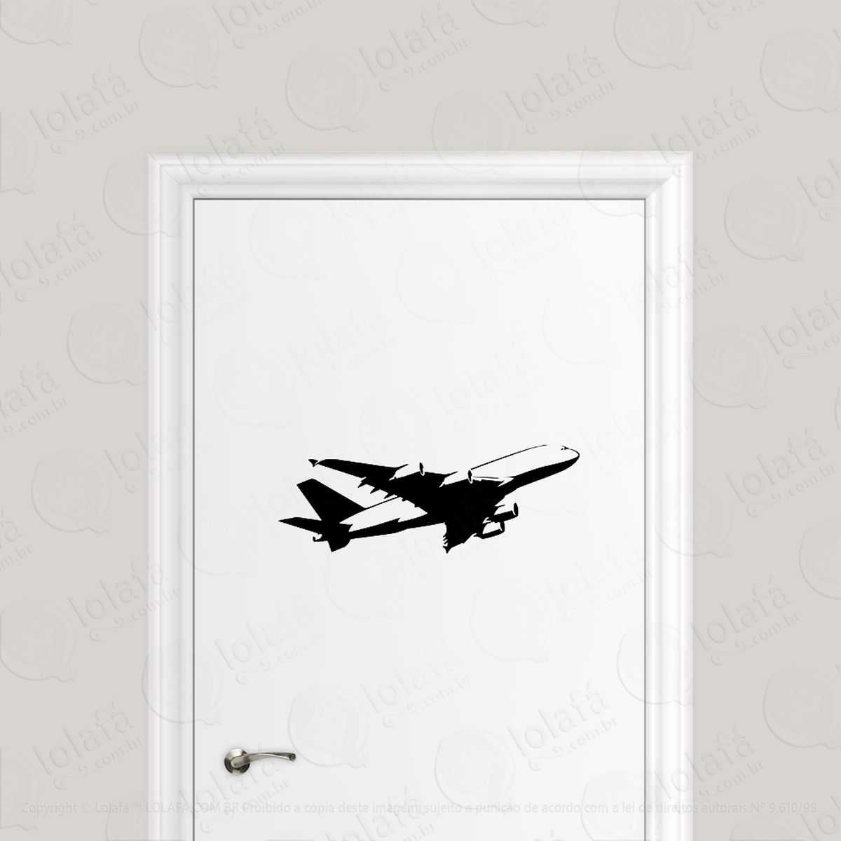 Adesivo Para Porta Avião Airbus Mod:1752