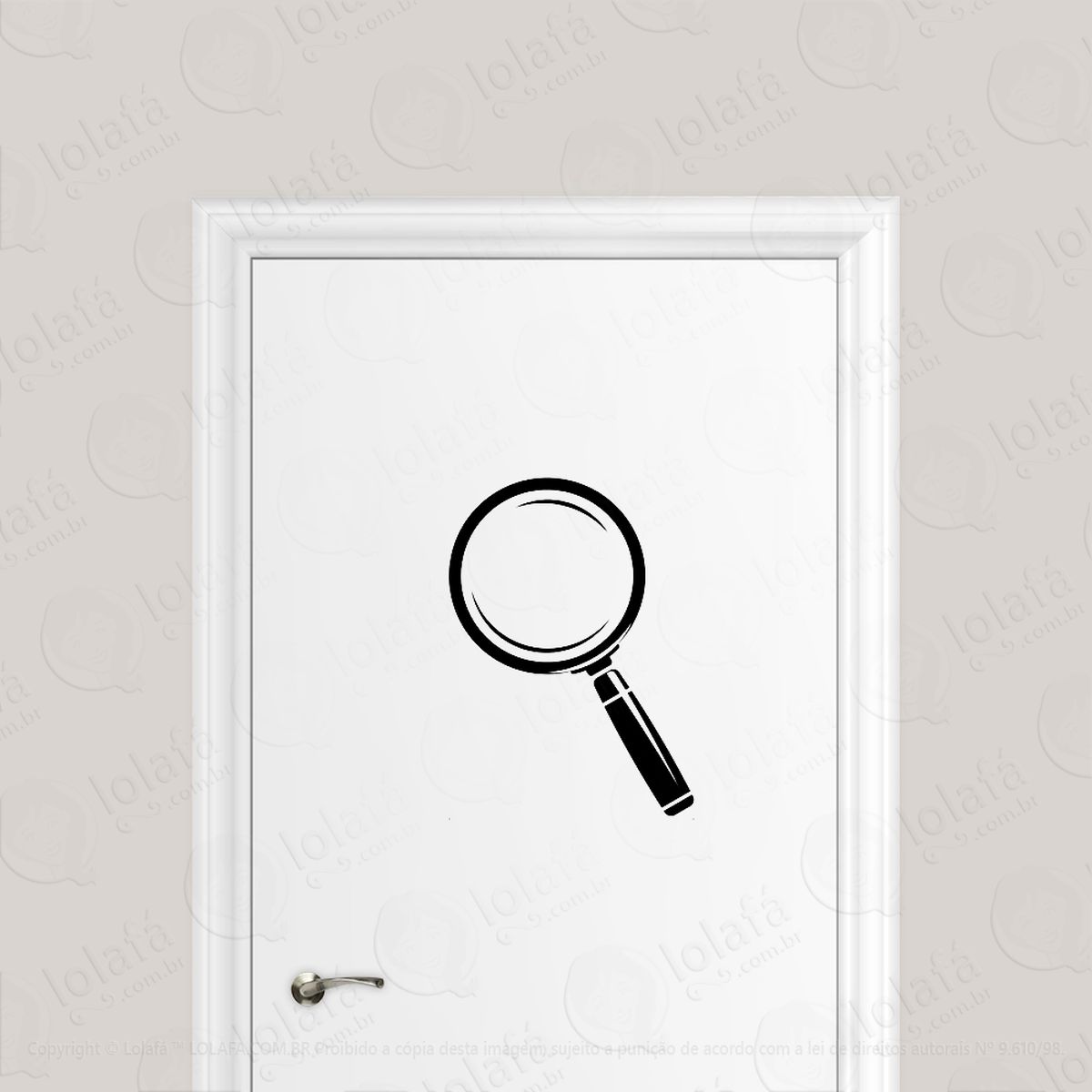adesivo para porta lupa lente de aumento adesivos para porta mod:1840