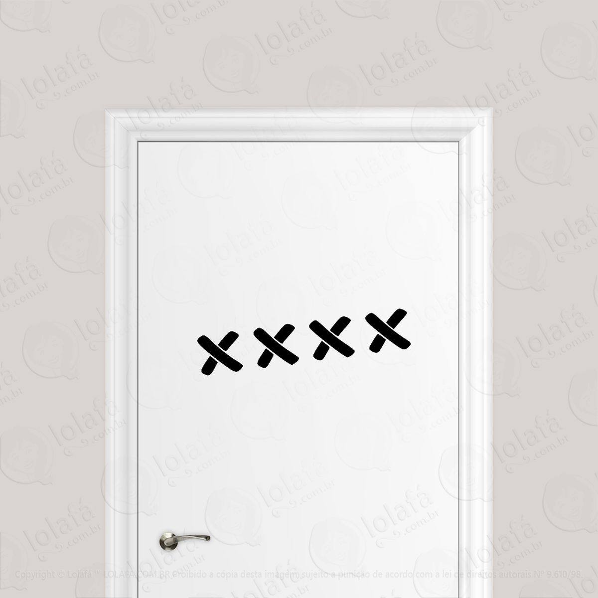 Adesivo Para Porta Pontos Remendo Mod:1873