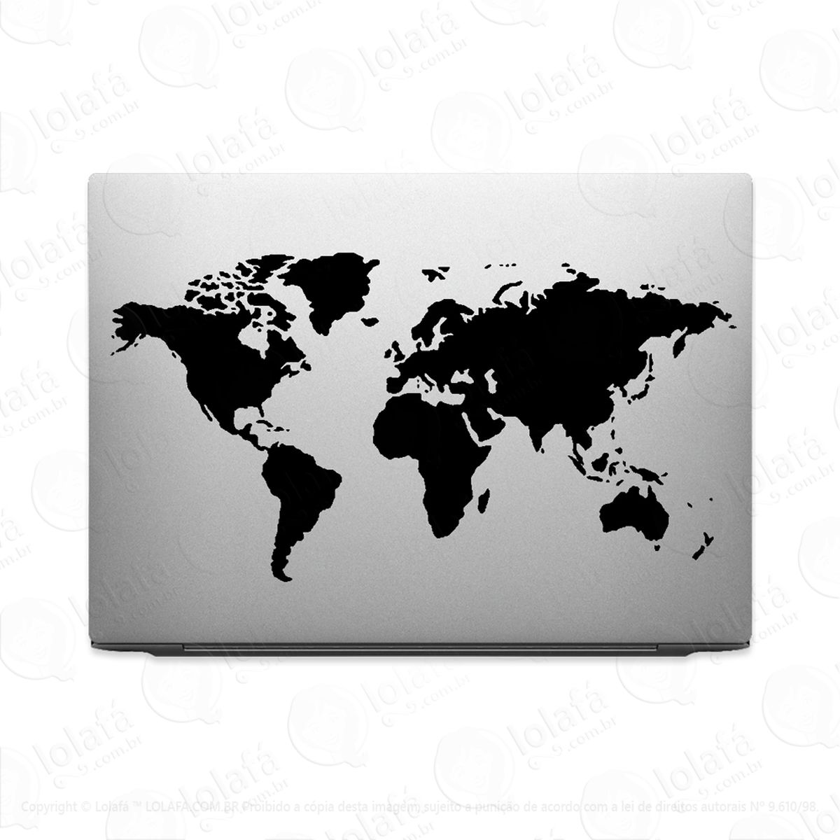 adesivo tablet notebook mapa mundi globo países macbook adesivos para notebook mod:1992