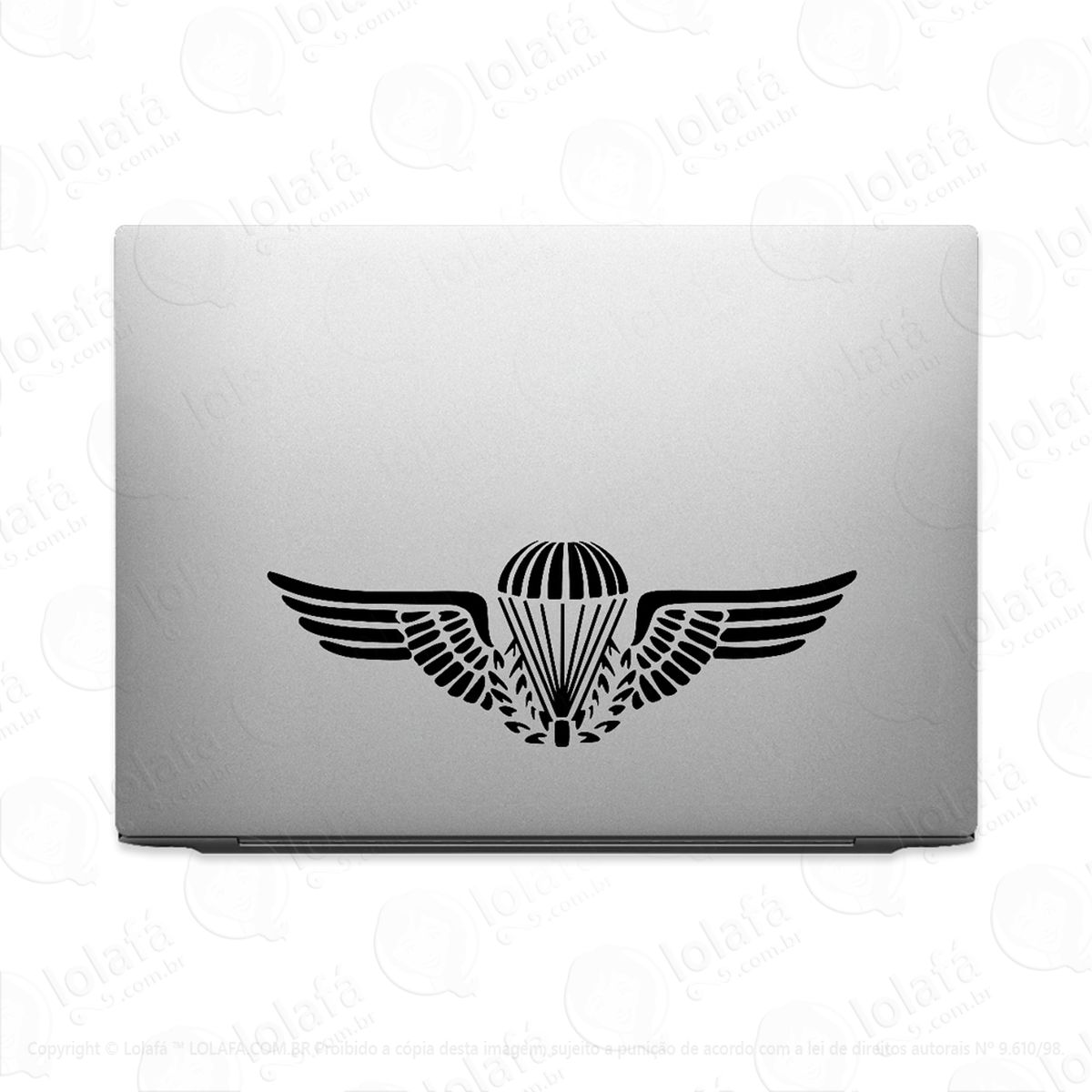 adesivo para notebook brevê paraquedista mod:1994