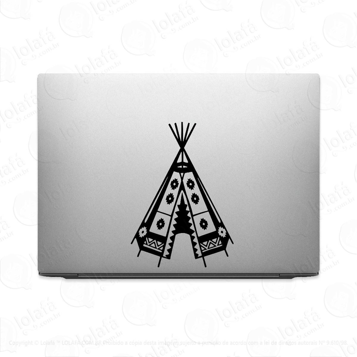 Adesivo Tablet Notebook Oca Índio Americano Macbook Mod:2019