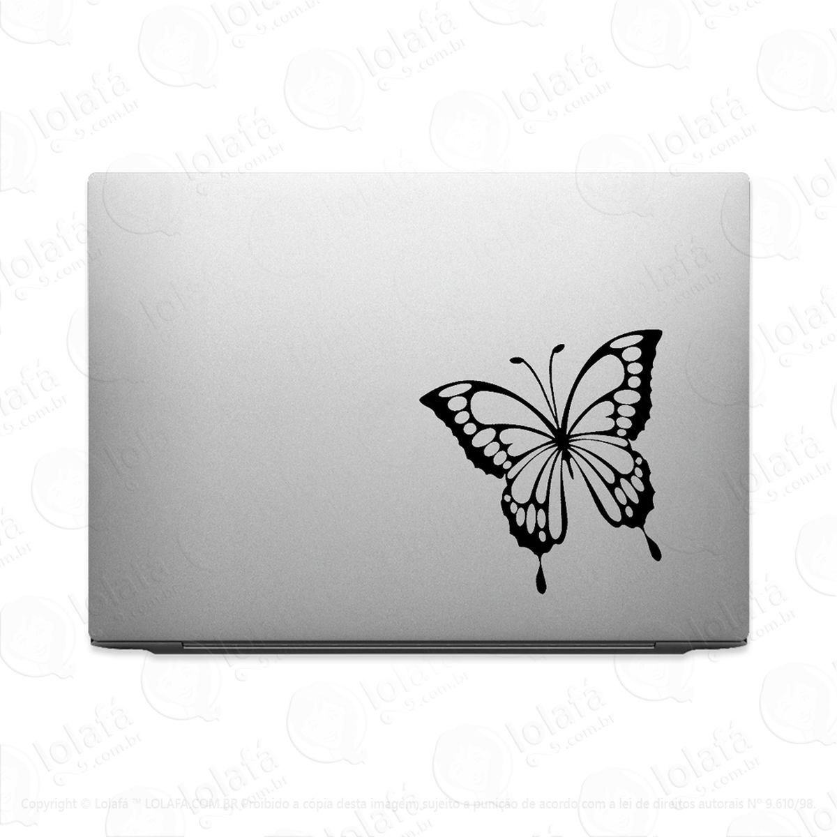 adesivo tablet notebook pc borboleta monarca adesivos para notebook mod:2047