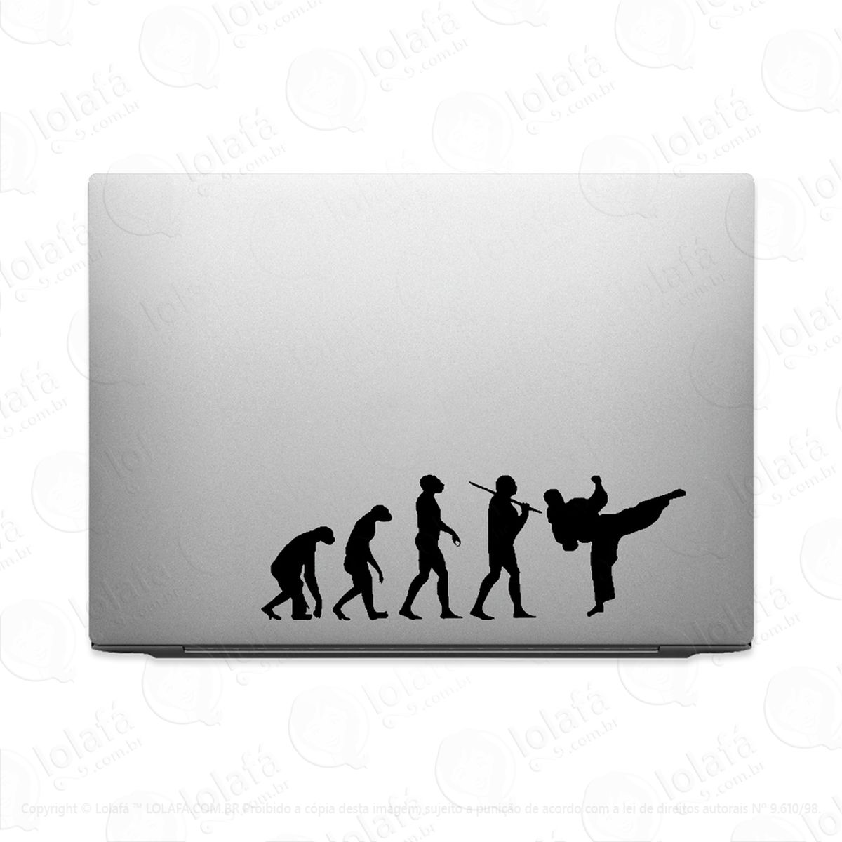 Adesivo Tablet Notebook Pc Evolução Luta Artes Marciais Mod:2081