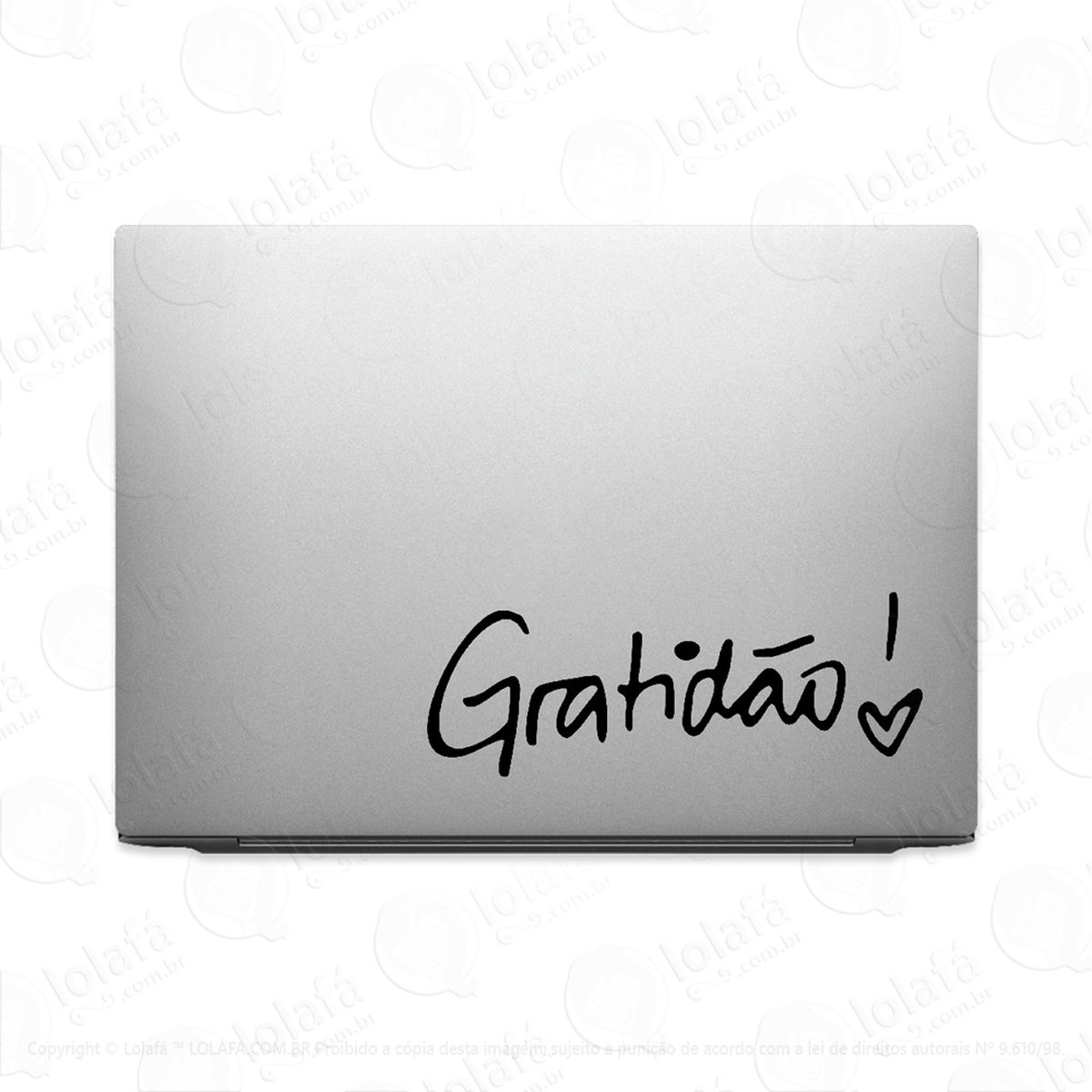adesivo tablet notebook pc gratidão adesivos para notebook mod:2091