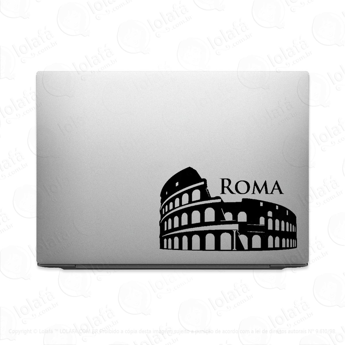 Adesivo Para Notebook Roma Coliseu Anfiteatro Itália Mod:2144