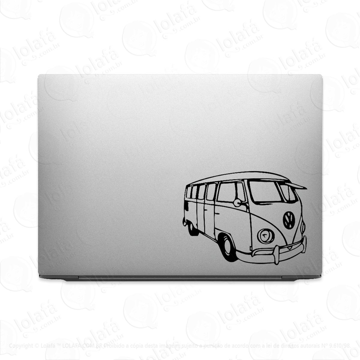 adesivo tablet notebook pc volkswagen kombi vw mod:2221