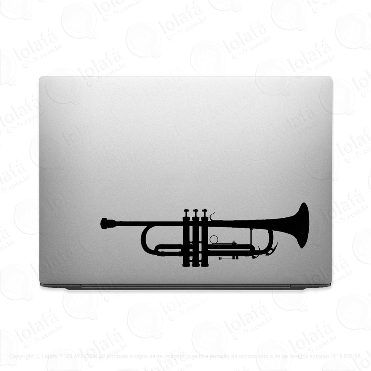 Adesivo Para Notebook Trompete Instrumento Mod:2228