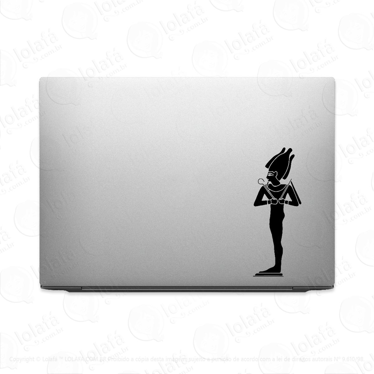Adesivo Tablet Notebook Pc Osíris Deus Egípcio Do Julgamento Mod:2268