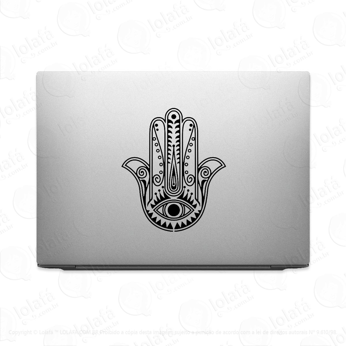 adesivo tablet notebook pc hamsá mão de fátima palma mão mod:2292