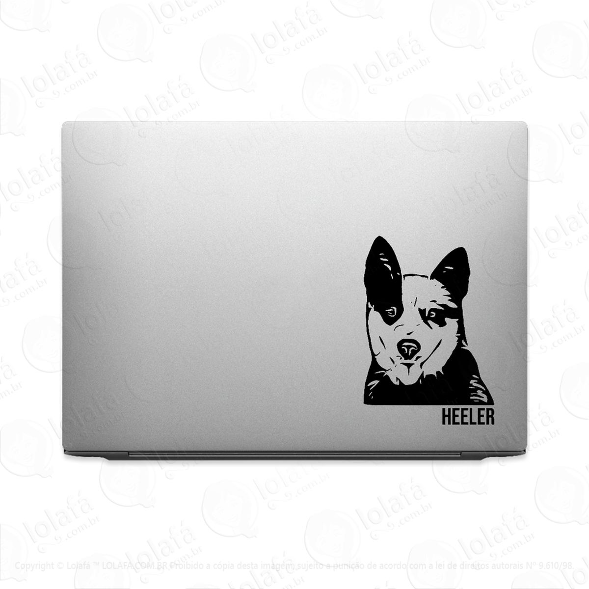 Adesivo Para Notebook Blue Red Heeler Boiadeiro Australiano Mod:2297