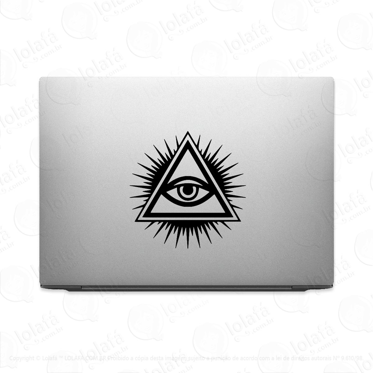 adesivo tablet notebook pc olho da providência illuminati adesivos para notebook mod:2298