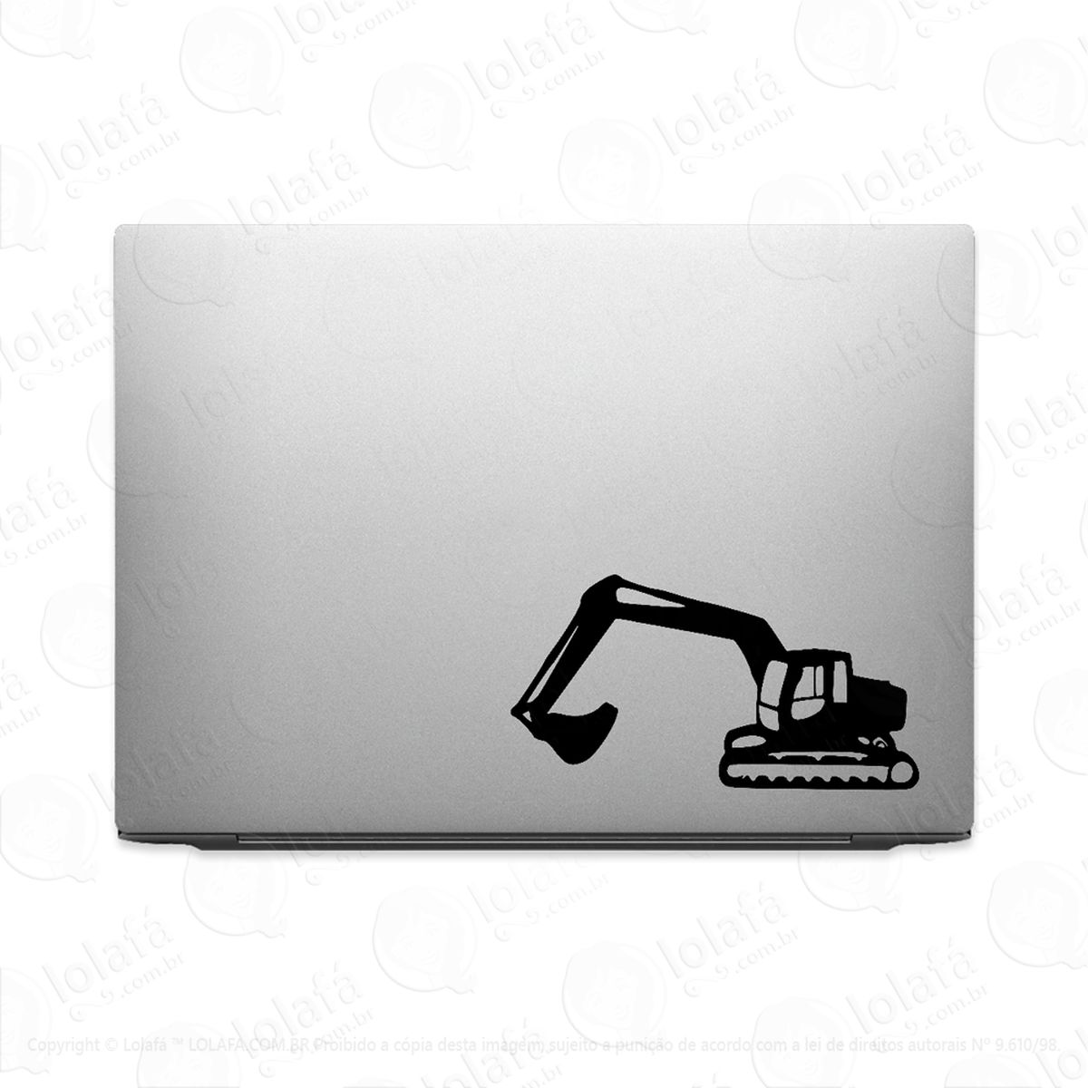 Adesivo Para Notebook Pá Escavadeira Profissional Mod:2346