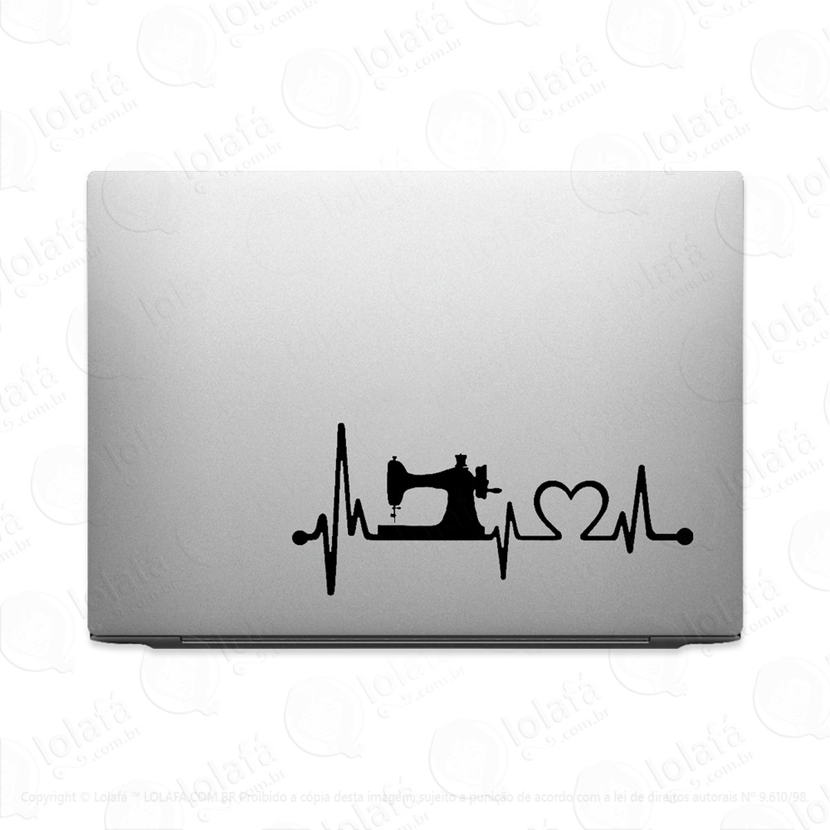Adesivo Para Notebook Paixão Por Costura - Máquina Mod:2353