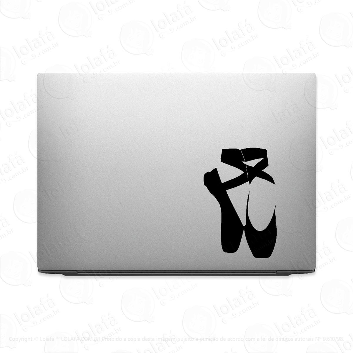 Adesivo Para Notebook Bailarina Sapatilhas Mod:2491
