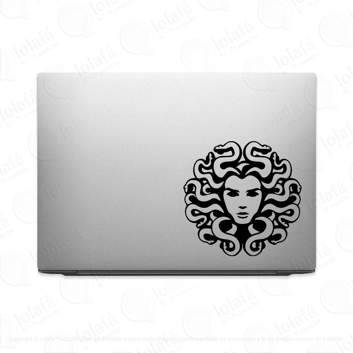 Adesivo Para Notebook Monstro Mitologia Medusa Mod:2518
