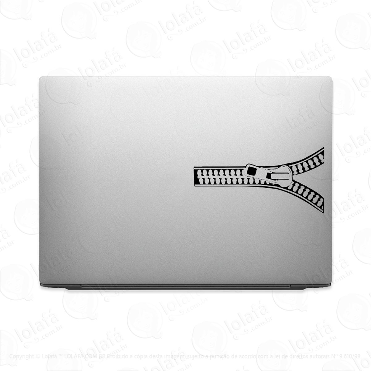 Adesivo Para Notebook Ziper Feixo Calça Jaqueta Roupa Mod:2530