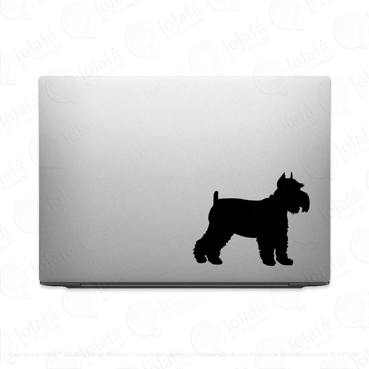 Adesivo Para Notebook Cachorro Schnauzer Mod:2540