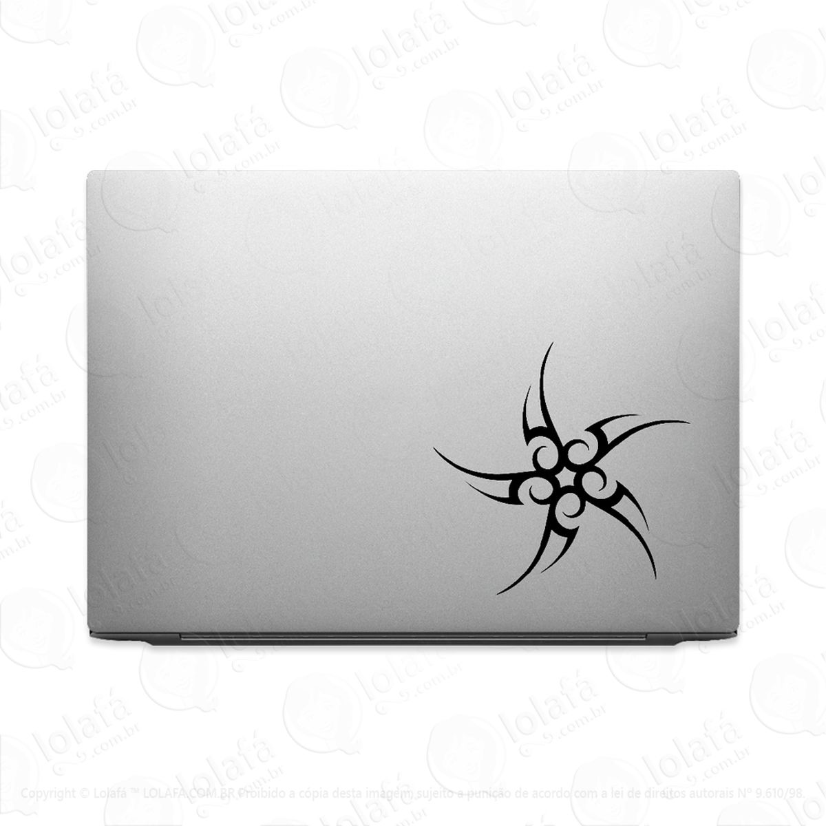 Adesivo Para Notebook Estrela Ninja Tribal Mod:2545