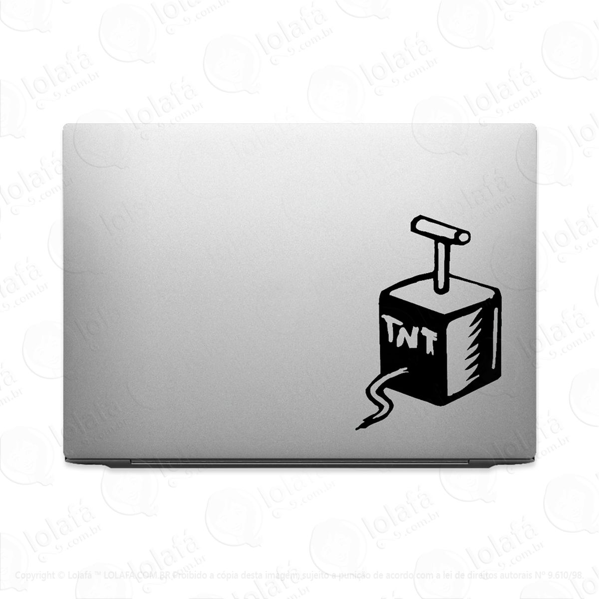 Adesivo Para Notebook Tnt Detonador De Dinamite Mod:2551