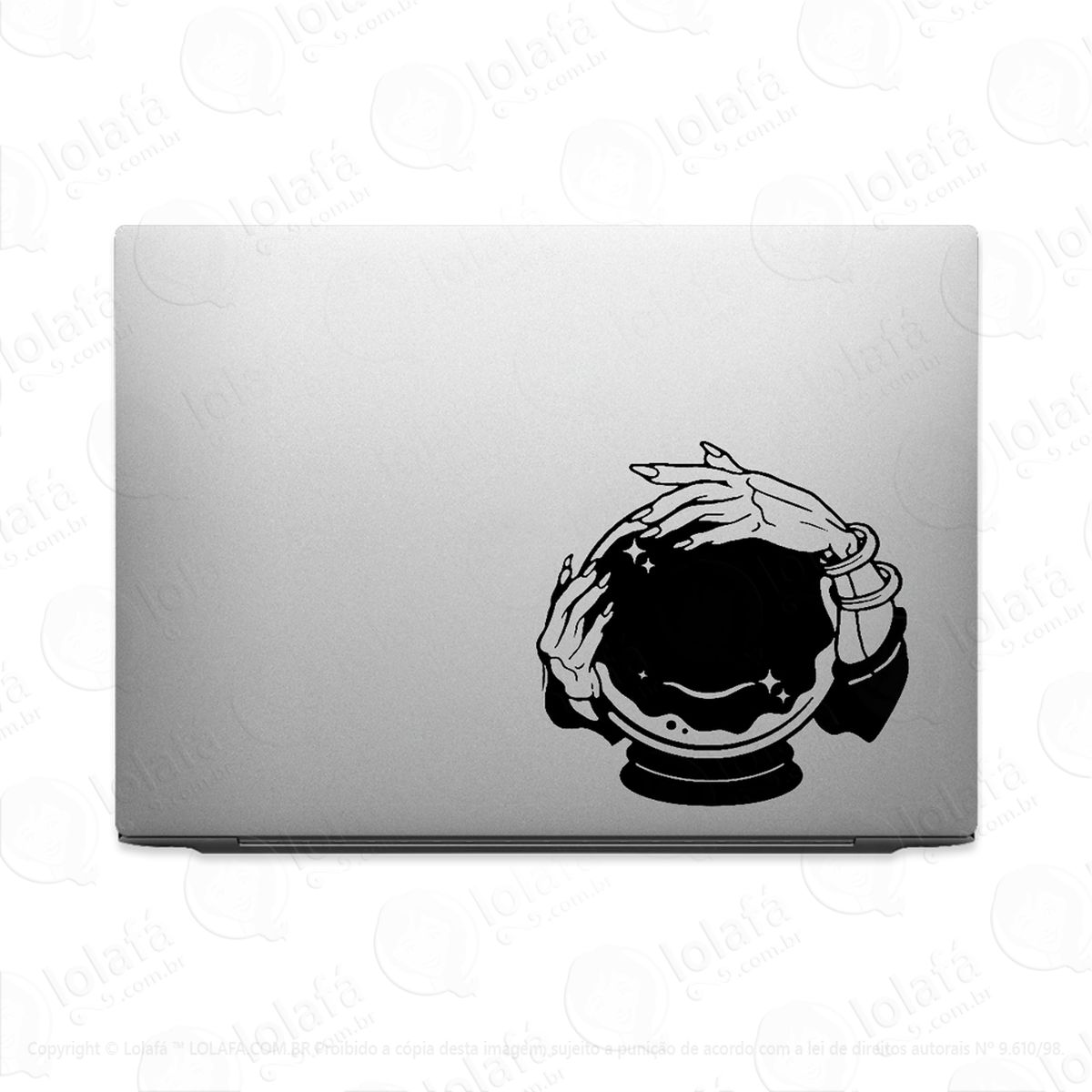 Adesivo Para Notebook Bola De Cristal Vidente Mod:2558