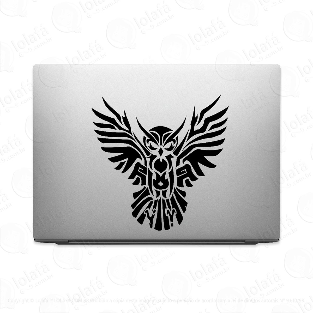 Adesivo Para Notebook Coruja Tribal Mod:2584