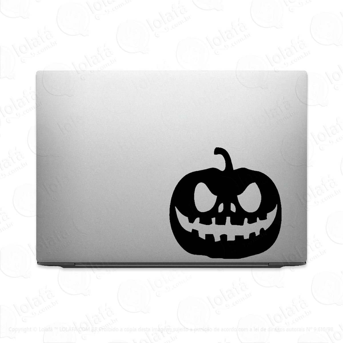 Adesivo Para Notebook Abóbora Jack Lanterna Mod:2585