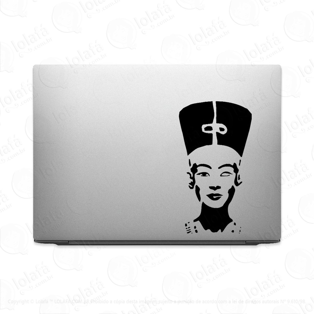 Adesivo Para Notebook Nefertiti Estátua Mod:2592