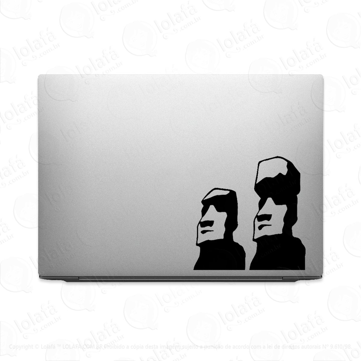 Adesivo Para Notebook Moai Estátuas Ilha De Pascoa Mod:2598