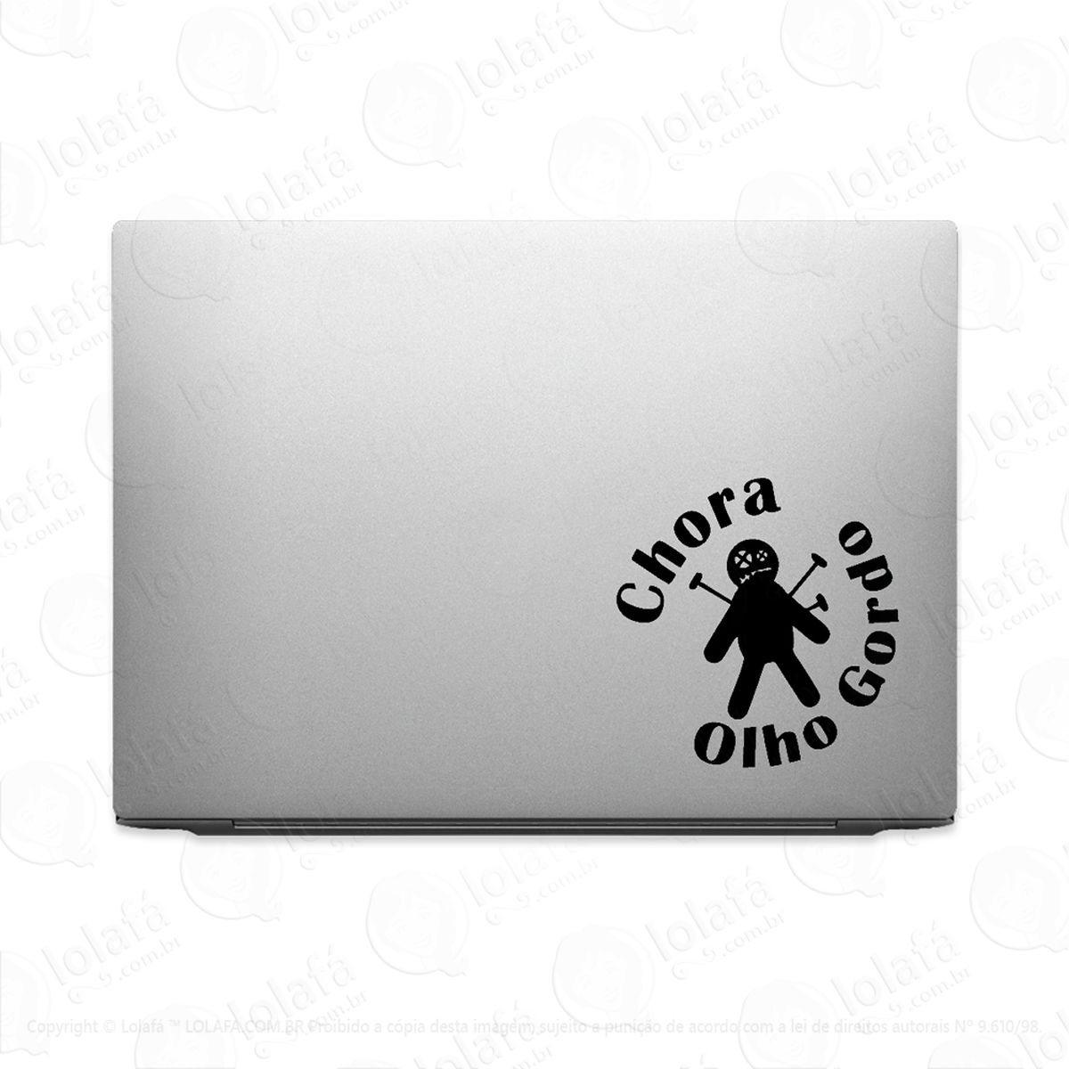 Adesivo Para Notebook Chora Olho Gordo Amuleto Mod:2636
