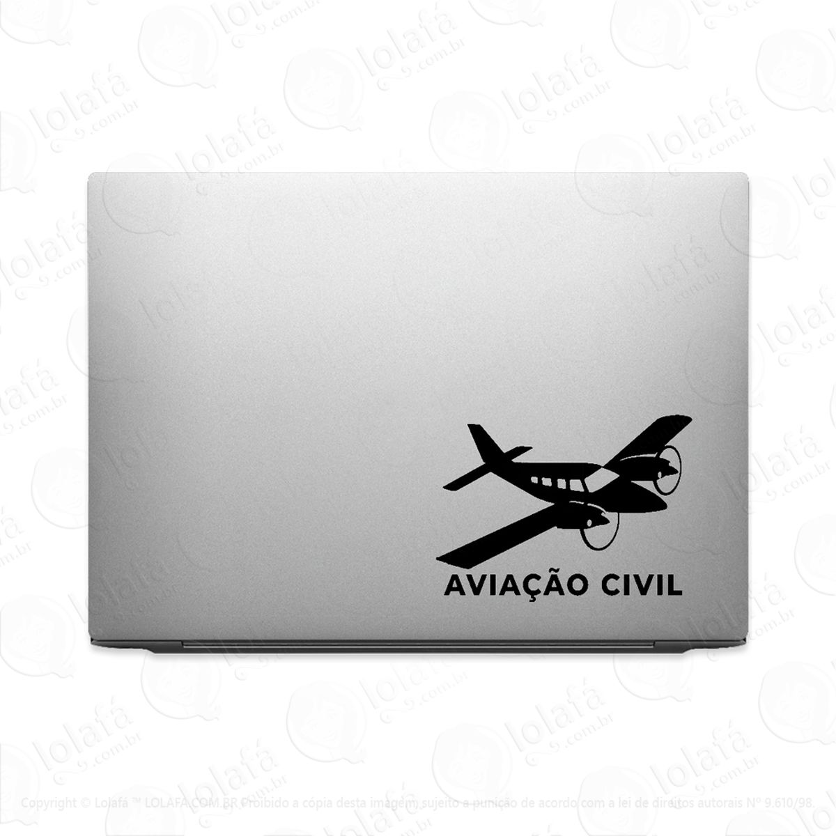Adesivo Para Notebook Seneca Piloto Aviação Civil Mod:2651