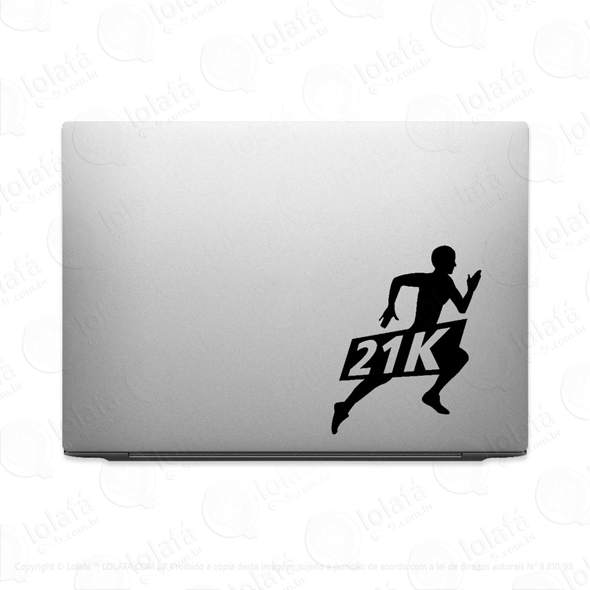 Adesivo Para Notebook Corrida Meia Maratona 21km Mod:2723