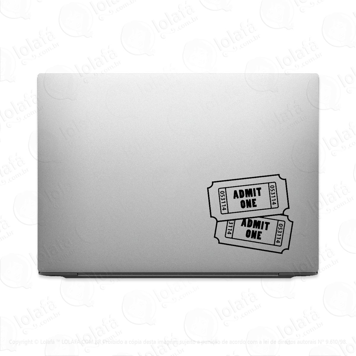 Adesivo Para Notebook Tickets Passagens Ingressos Mod:2803