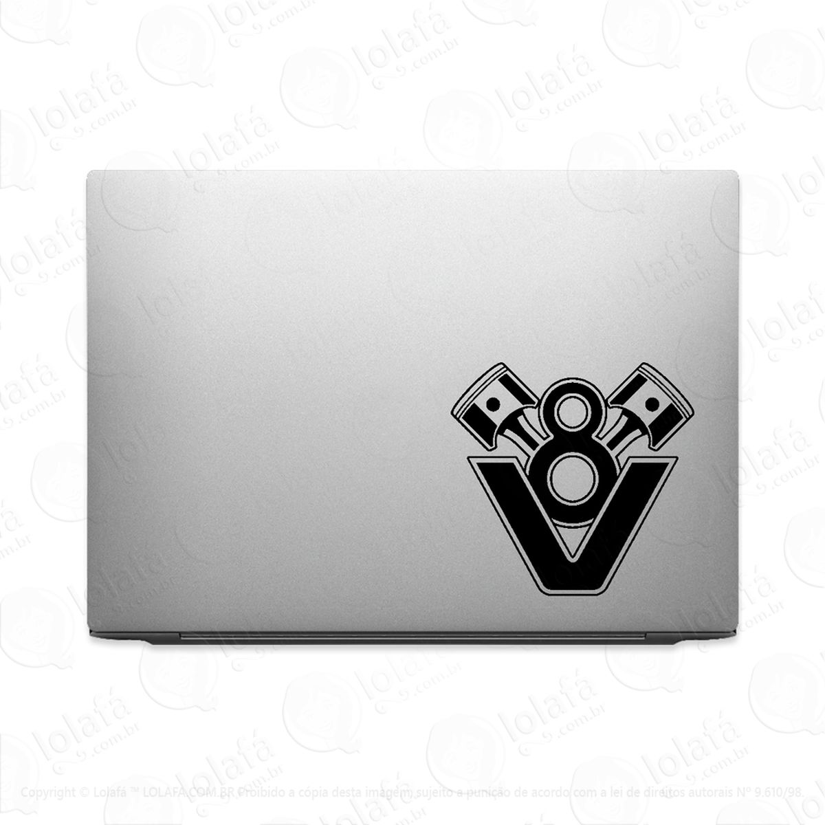 Adesivo Para Notebook Pistões Motor V8 Mod:2816