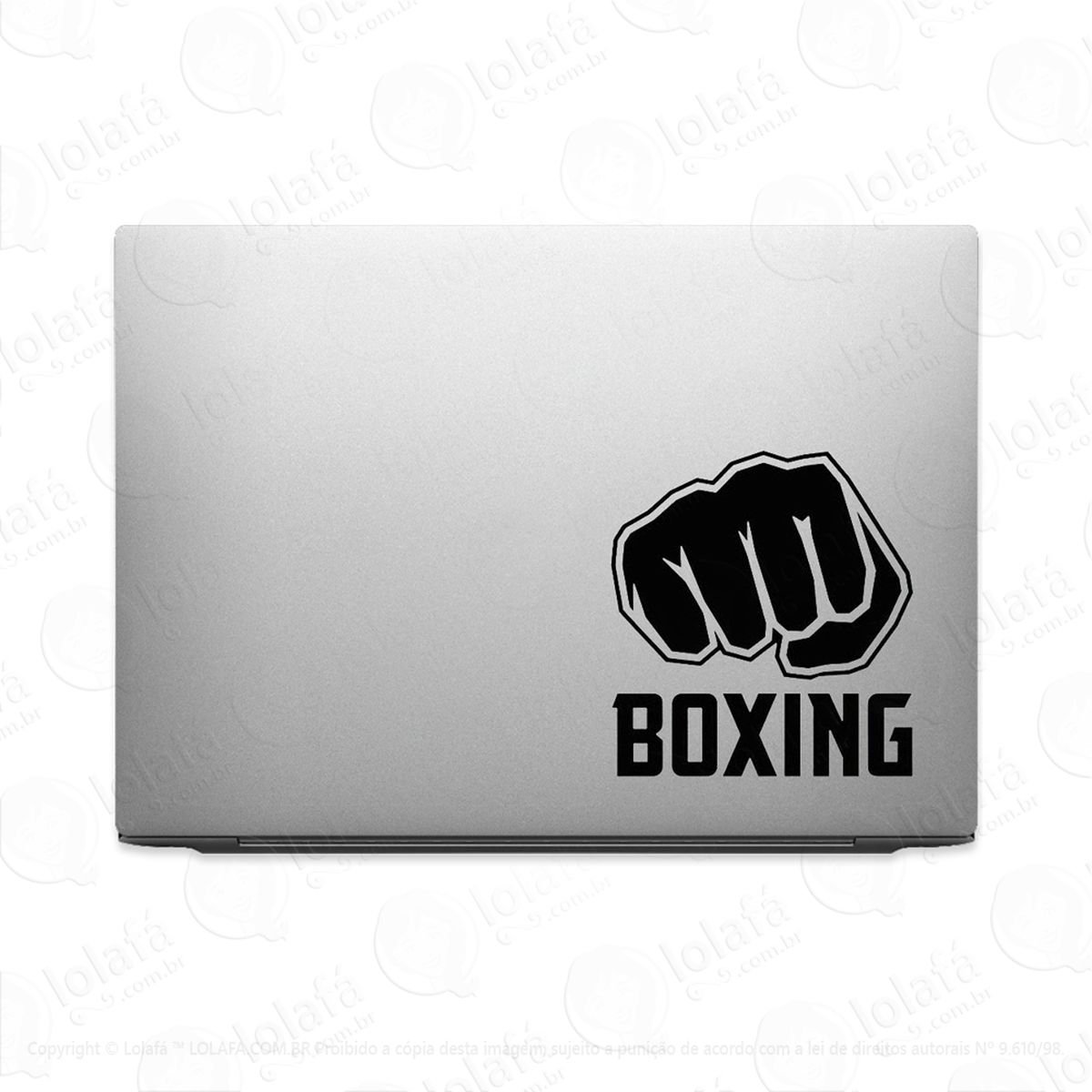 Adesivo Para Notebook Luta Boxe Punho Boxing Mod:2835
