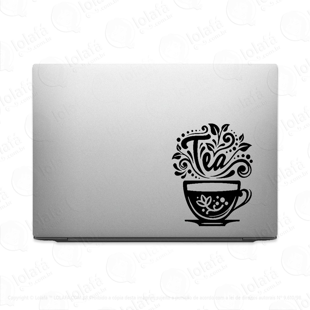 Adesivo Para Notebook Amor Por Xícara De Chá Mod:2853