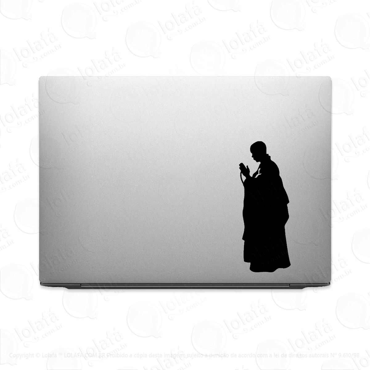 Adesivo Para Notebook Monge Budista Orando Mod:2862