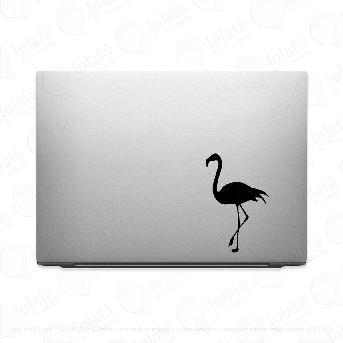 Adesivo Para Notebook Flamingo Ave Pássaro Mod:2885
