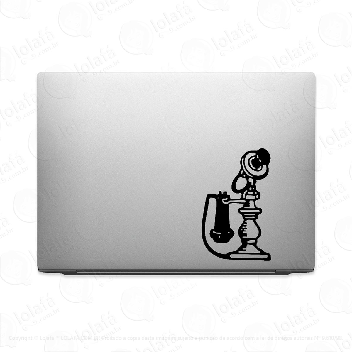 Adesivo Para Notebook Telefone Retrô Clássico Mod:2904