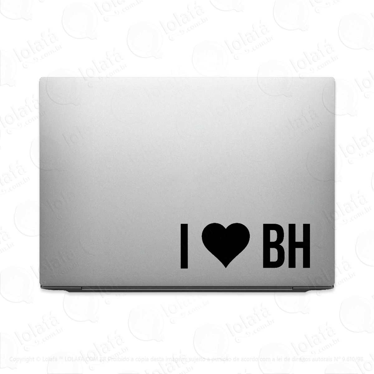 Adesivo Para Notebook Eu Amo Belo Horizonte Bh Mod:2905