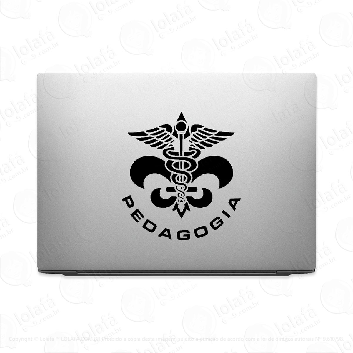 adesivo de notebook curso pedagogia mod:2924