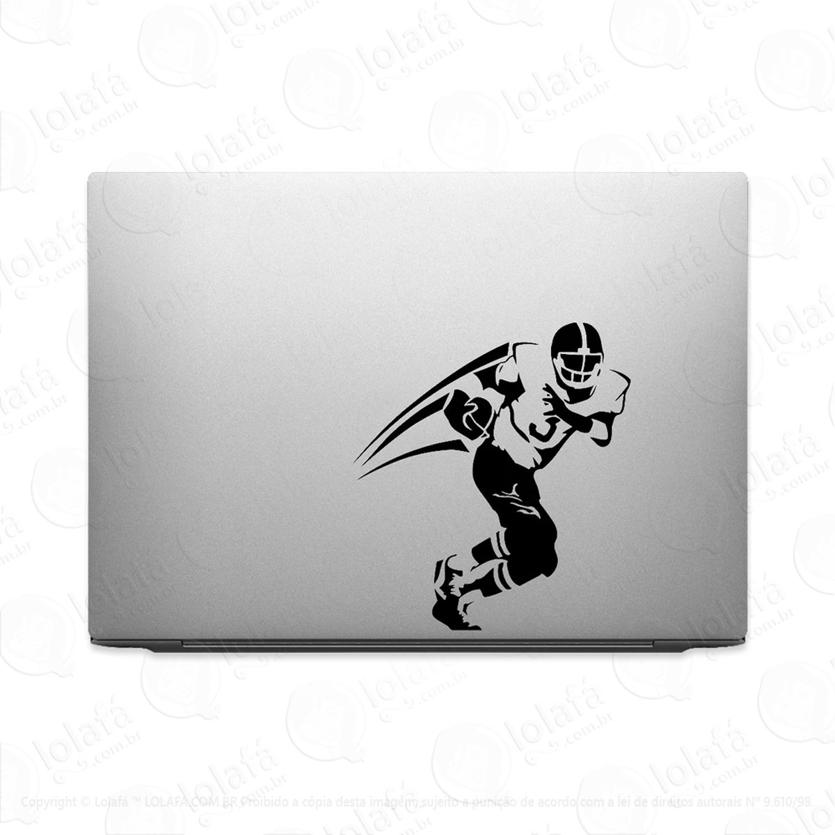 Adesivo Para Notebook Jogador De Futebol Americano Mod:2936