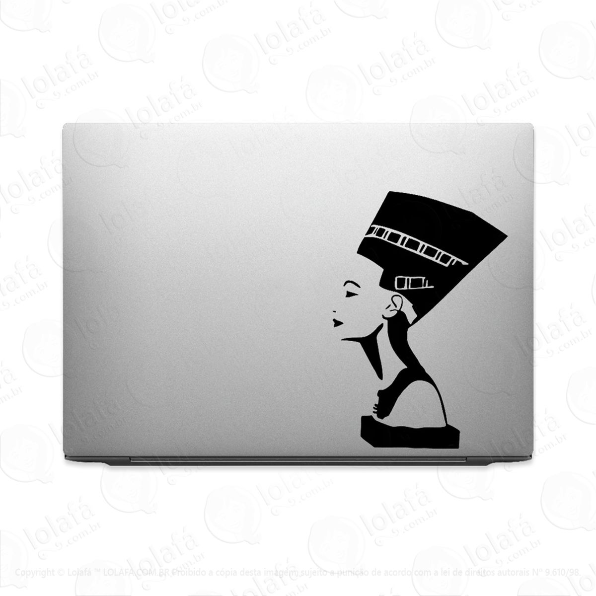 Adesivo Para Notebook Nefertiti Rainha Do Egito Mod:2950