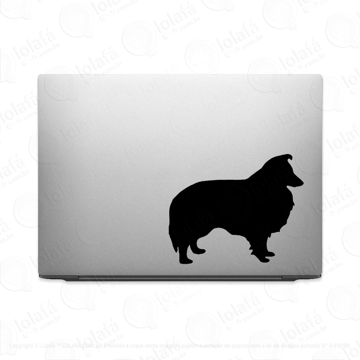 Adesivo Para Notebook Cachorro Pastor-de-shetland Lassie Mod:2951