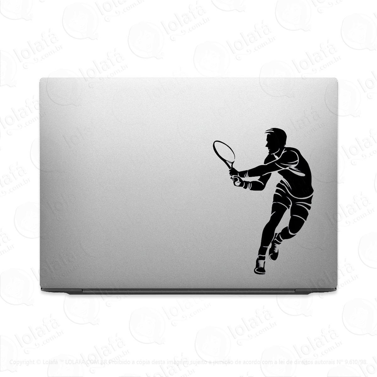 Adesivo Para Notebook Atleta Jogador De Tênis Esporte Mod:2972