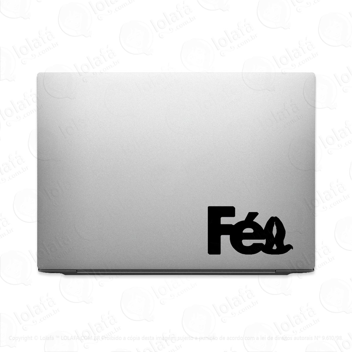 Adesivo Para Notebook Fé Em Deus Mod:3012