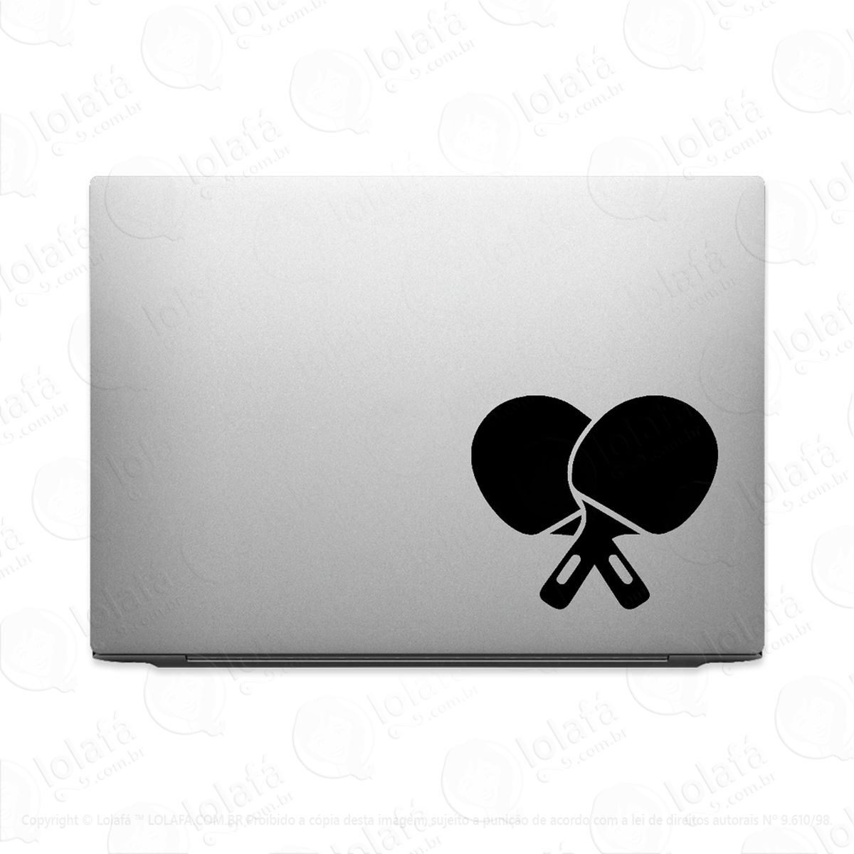 Adesivo Para Notebook Raquetes De Tênis De Mesa Mod:3033