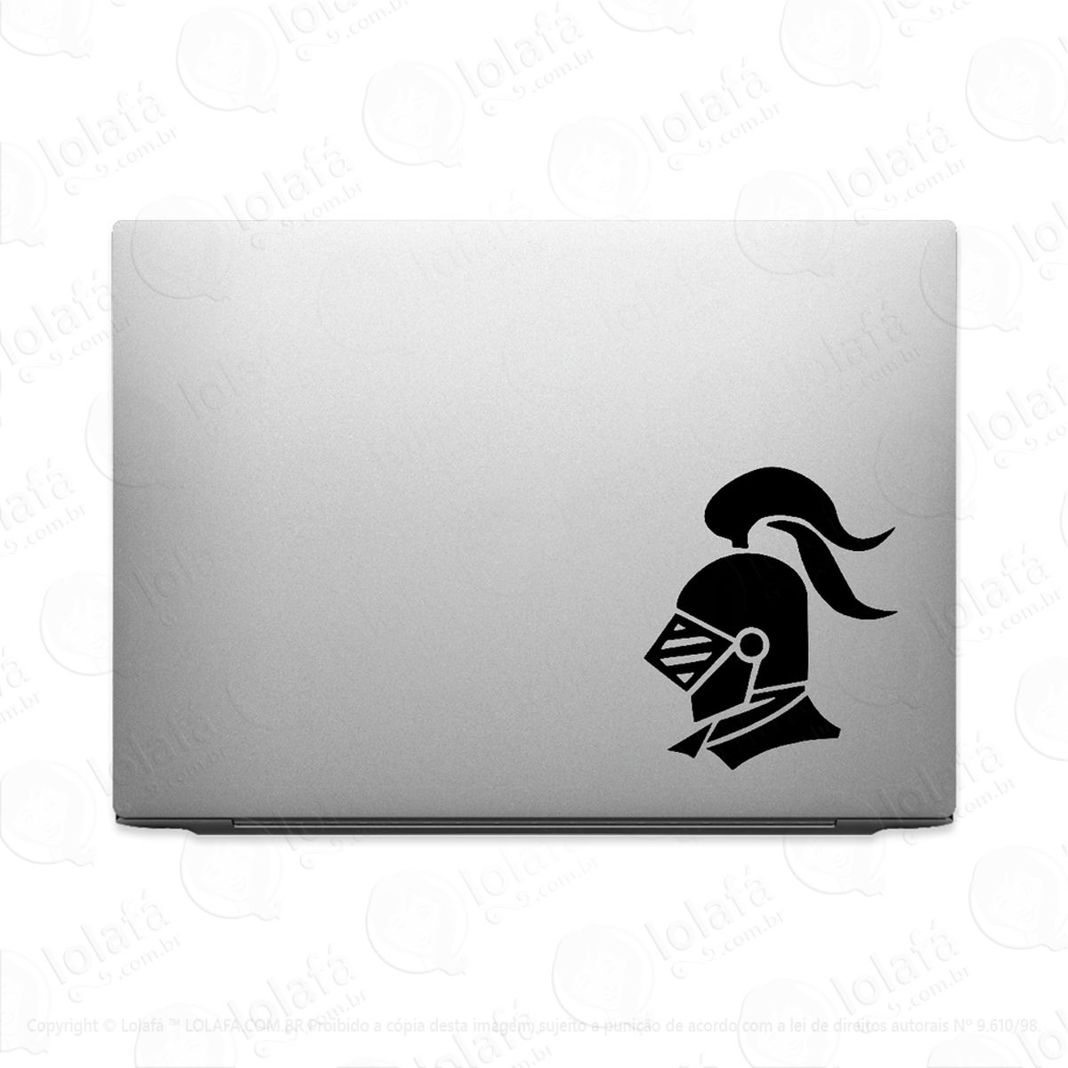 Adesivo Para Notebook Helmo De Cavaleiro Guerreiro Mod:3034
