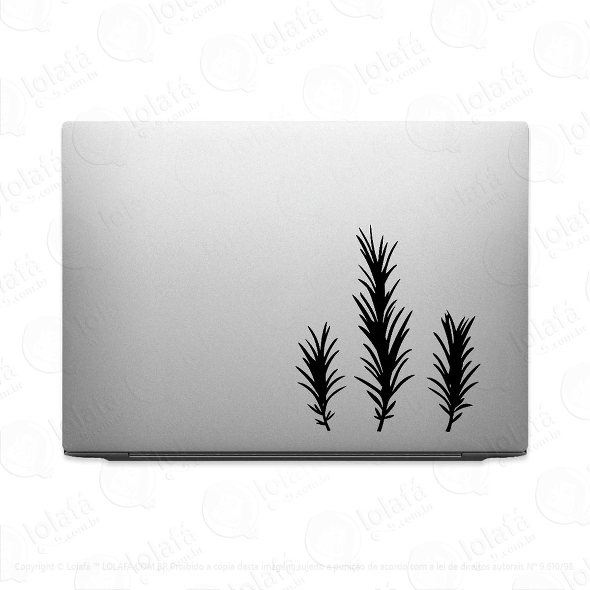 Adesivo Para Notebook Ramos De Alecrim Mod:3039